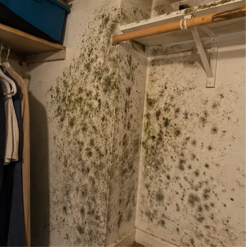 Water-stained wall found during a Blaine home inspection